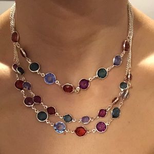 Multicolored jeweled necklace